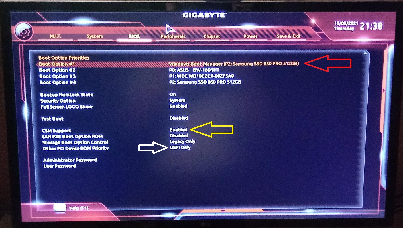 Secure boot bios gigabyte