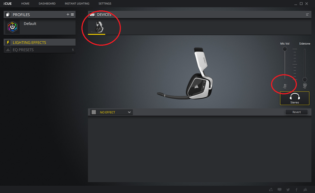 Corsair void pro rgb wireless mic not discount working