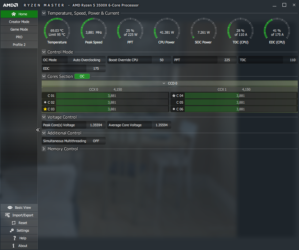 Question Ryzen CPU won t run at max performance under load