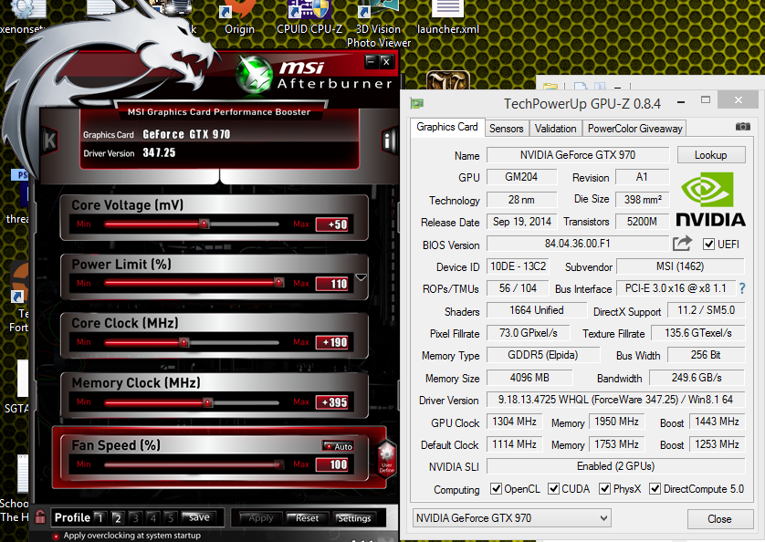 Best Overclock for SLI MSI GTX 970 s Tom s Hardware Forum